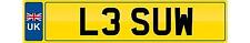 LES LESLEY Private number plate cherished registration personal L3 SUW car reg