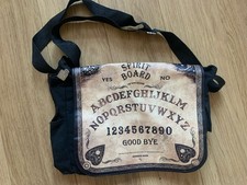 NEMESIS NOW SPIRIT OUIJA BOARD SHOULDER BLACK GOTHIC MESSENGER BAG