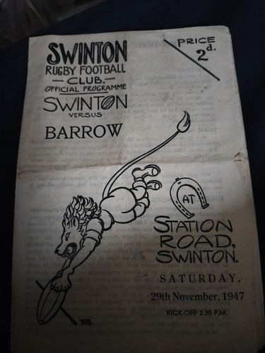 Vintage swinton barrow 29th - swinton, v
