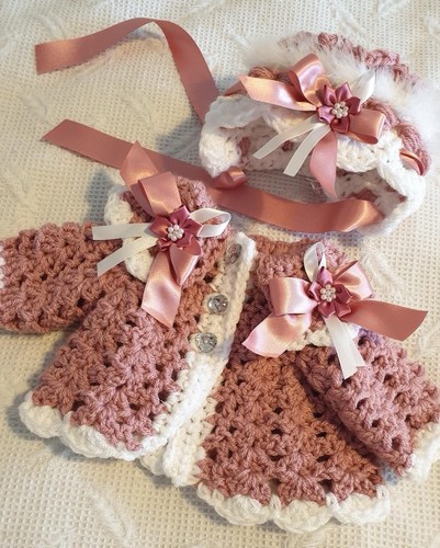 Hand crochet baby cardigans - baby,