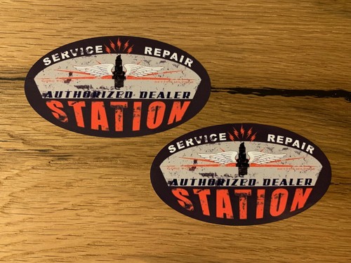 Oil service stickers garage - 2x,