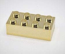 Lego Chrome Gold Plated Brick