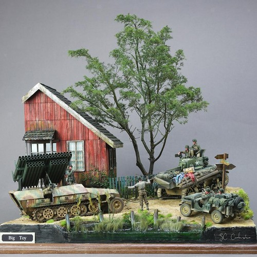 Scale dioramas building - 1/35,
