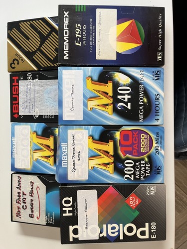 Blank vhs tapes - 8,