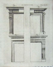 Original Old Antique Print