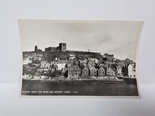 Vintage Real Photo Postcard Whitby from the River Esk Yorkshire