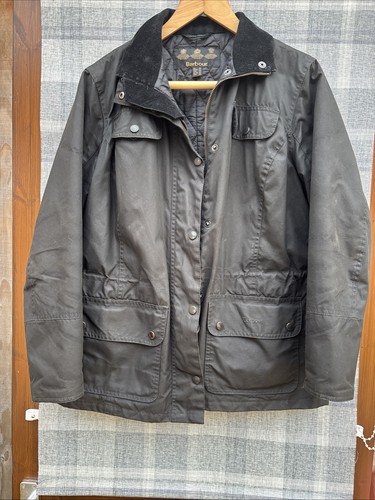 Barbour women black waxed - women's,