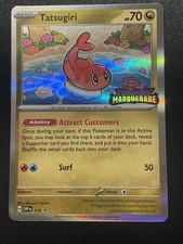 Pokemon Card Tatsugiri 118 Black Star Promo STAMPED Twilight Masquerade