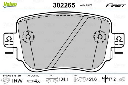 Valeo disc brake - , pad