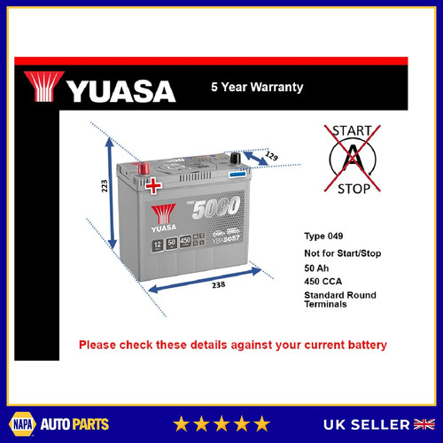 Battery fits midget mgb mga - fits,