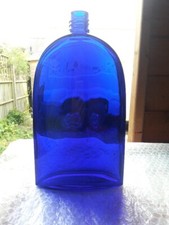 Vintage Large Cobalt Blue Glass Evening In Paris Window Display Perfume Bottle