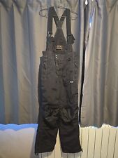 Hang Ten Dungarees Overalls Black Mens Size Large Work Ski Snowboard Padded
