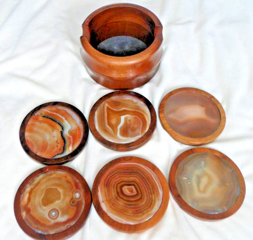 Set coasters natural tan - set, of