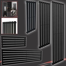 Black Designer Vertical Horizontal Radiators CORWEN Flat Panel Slimline