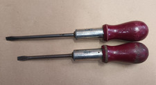 2 x Spear and Jackson / Spiralux Reversible Ratchet Screwdriver 1/4" Slotted