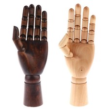 Wooden Articulated Left Hand