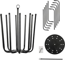 5 Pair Round Boot Shoe Rack Shoes Holder Frame Wellies Shelf Steel Holder