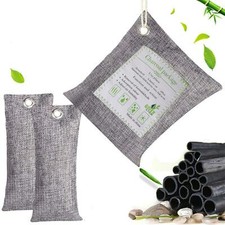 3pc Natural Fresh Air Bamboo Charcoal Purifier Dehumidifier Bags Odour Absorber