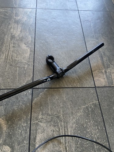 Black alloy straight bike - alloy,