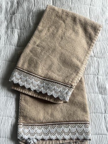 Vintage beige cotton hand - beige,