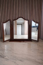 Antique Wooden Triple dark