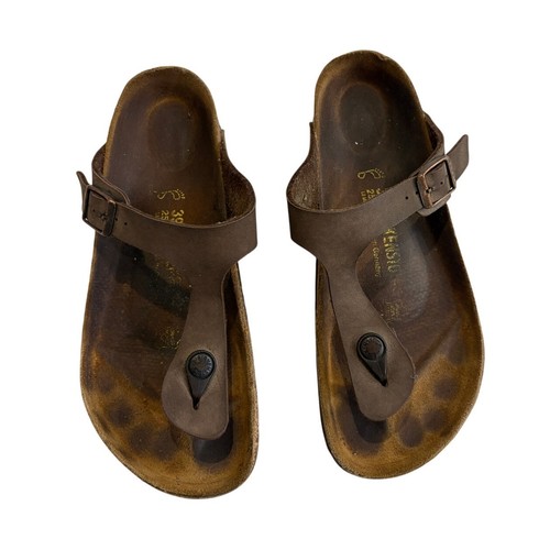 Birkenstock gizeh brown - birkenstock,