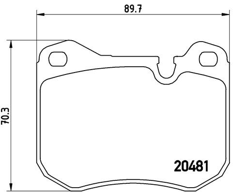 Brembo 002 brake pad set - brembo,