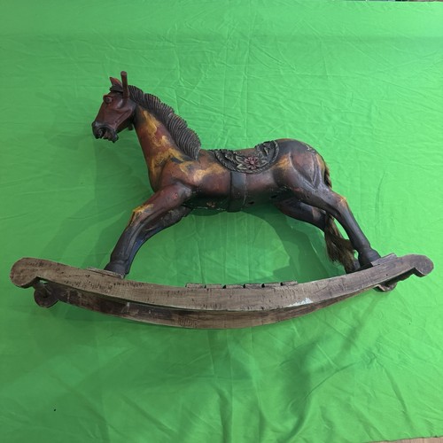 Large hand made rocking horse - large,