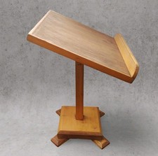 Rustic Handmade Wooden Chapel Lectern Table Top Cookbook Display Stand – Pine 