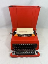 Olivetti Valentine Red Typewriter Refurbished Cleaned + New Ribbon