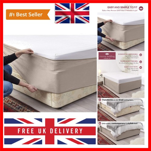 Bed wrap faux suede divan - wrap,