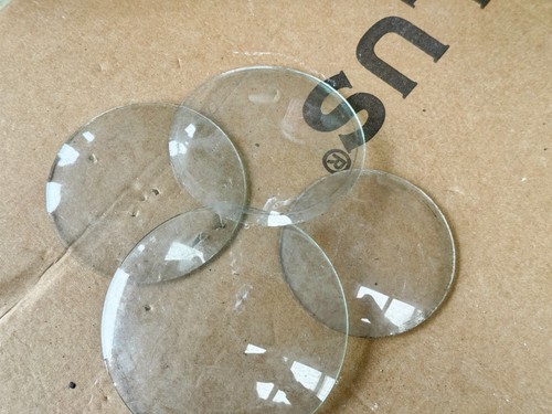 Antique clock glass lenses - clock,