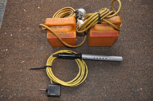 Vintage solder iron with two - iron,