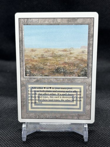Mtg scrubland revised 3rd - mtg,