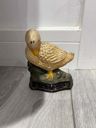 Vintage cast iron duck - cast,