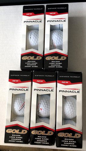 Pinnacle gold golf balls - gold,