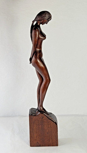 Hand carved wooden female - hand,