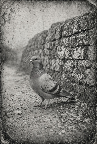 Portrait racing pigeon - portrait, of