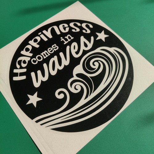 Happiness comes waves - in,
