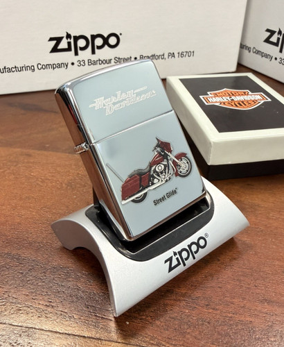 Genuine zippo lighter harley - genuine,