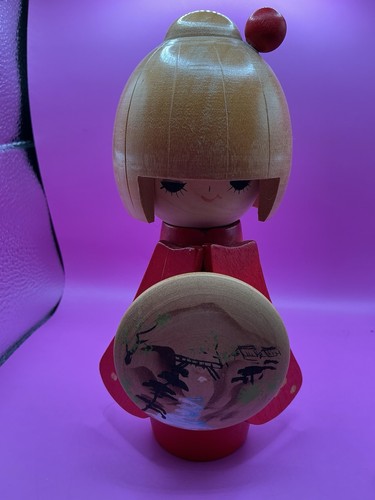 Wooden japanese kokeshi girl - japanese,
