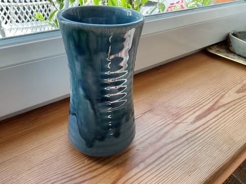 Vintage lamorna pottery vase - vintage,
