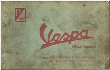 DOUGLAS VESPA 150cc VBA SERIES SCOOTER ORIGINAL FACTORY REPAIR MANUAL