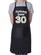 Birthday Queen 30 Apron Gift