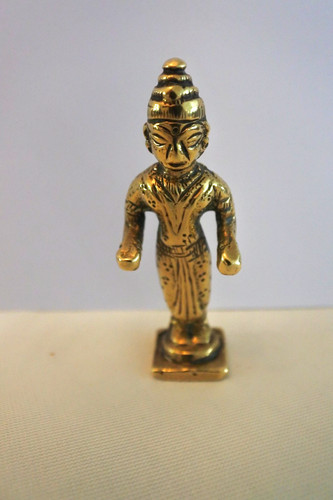 Vintage indian brass goddess - vintage,