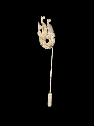 Sterling silver ship pin - sterling,