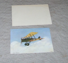 SE5A 85 SQUADRON RAF BEST WISHES CARD Painting by FLOOD Lotus Productions 716B
