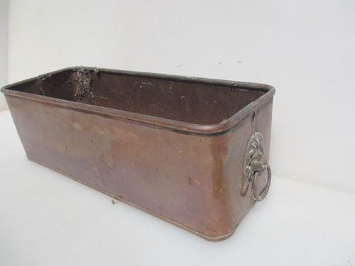 Vintage copper trough tub - vintage,