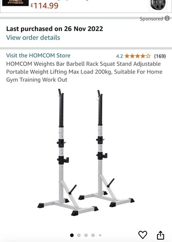 Homcom power rack weight stand - homcom,