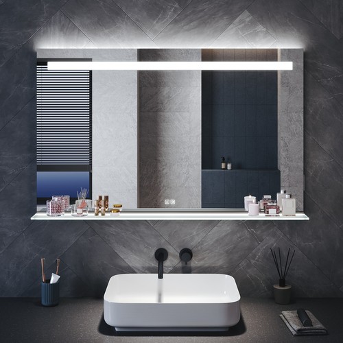 Large bathroom mirror with - large,